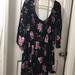 Torrid Dresses | Floral Off The Shoulder Bellsleeve Smock Top Dress | Color: Black/Pink | Size: 3x