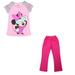 Disney Matching Sets | Disney Minnie Mouse Girls Pink T-Shirt Sunglasses Matching Pants Size 2t Nwt | Color: Pink | Size: 2tg