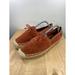 Coach Shoes | Coach Rae Womens Brown Terracotta Suede Slip On Espadrilles Comfort Shoes Q8964 | Color: Black/Brown | Size: 8.5