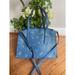 Coach Bags | Coach Floral Print Charlie Carryall Handbag Slate Blue Silver Purse (160 | Color: Blue | Size: Os