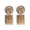 Zara Jewelry | 2/$35 Zara Gold Plated Vintage Coin Tribal Drop Earrings D32 | Color: Gold | Size: Os