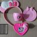 Disney Toys | Bundle! Disney Minnie Mouse Headband, Tea Cup, 2 Saucers, Cupcake; Pink | Color: Pink | Size: Osg