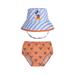 Disney Matching Sets | Disney Baby Orange & Blue Mickey Mouse Bucket Hat & Diaper Cover Set 6-12m Nwot | Color: Blue/Orange | Size: 9-12mb