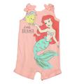 Disney Bottoms | Disney Girls Pink Mermaid Romper Size: 12 Months | Color: Pink | Size: 18-24mb