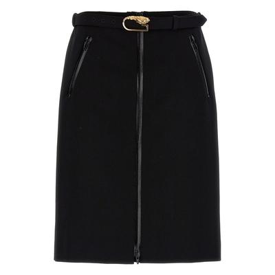 Gucci Skirts | Gucci Wool Skirt With Removable Belt | Color: Black | Size: Various