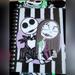 Disney Office | Jack And Sally Nightmare Before Christmas Notebook | Color: Black/Purple | Size: Os