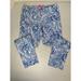 Lilly Pulitzer Pants & Jumpsuits | Lilly Pulitzer Kelly Knit Skinny Straight Ankle Pant Nwot 6 Turtley Blue Print | Color: Blue | Size: 6