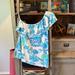 Lilly Pulitzer Tops | Lilly Pulitzer One Shoulder Off The Shoulder Top Size Small | Color: Blue/Green | Size: S