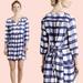 Anthropologie Dresses | Anthropologie Maeve Devery Plaid Dress Blue Sz. Xs | Color: Blue/White | Size: Xs