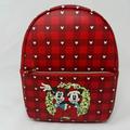 Disney Bags | Disney 100 Mickey Minnie Mouse Backpack Holiday Collection Mini Funko 11" | Color: Gold/Red | Size: 11 Inch