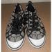 Coach Shoes | Coach Barrett Women's Size 9 B Black Signature C Pattern Lace Up Sneakers Shoes | Color: Black | Size: 9
