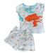 Disney Pajamas | Disney Princess Baby Girl's Ariel Pajama Set 12 Months | Color: Blue/White | Size: 12mb
