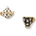 Kate Spade Jewelry | Kate Spade Teapot/Teacup Earrings | Color: Black/White | Size: Os