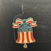 Disney Other | Let Freedom Ring Patriotic Bell Shaped Dangle Ball Disney Souvenir Lapel Pin | Color: Blue/Red | Size: Os