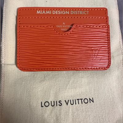 Louis Vuitton Bags | Louis Vuitton Epi Leather Card Holder - Vip Gift Item | Color: Orange | Size: Os