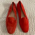 J. Crew Shoes | J. Crew Suede Smoking Slipper In Red Size 9 Nwd $158 H5523 | Color: Red | Size: 9