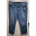 Ralph Lauren Jeans | Lrl Lauren Jeans Co. Ralph Lauren Women's Straight Denim Jeans Medium Wash Sz 8 | Color: Blue | Size: 8