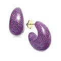 Kate Spade Jewelry | Kate Spade Adore - Ables Lilac Glitter Huggies Earrings | Color: Purple | Size: Os