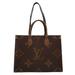 Louis Vuitton Bags | Louis Vuitton On The Go Mm Monogram Giant Tote Bag Canvas Brown Unisex Louis ... | Color: Brown | Size: Os