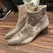 Anthropologie Shoes | Anthropologie Suede/Leather Taupe Heeled Bootie - 37 (6.5) | Color: Brown/Tan | Size: 6.5