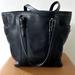 Coach Bags | Coach Vintage Y2k Black Leather Tote Shoulder Bag | Color: Black/Silver | Size: Os