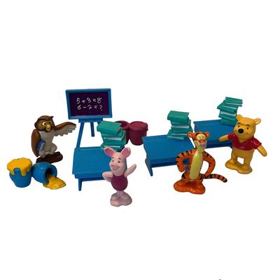 Disney Toys | Disney Winnie The Pooh Vintage School Room Playset | Color: Blue/Yellow | Size: Osg