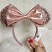 Disney Accessories | Disney Rose Gold Glitter Mouse Ears | Color: Orange/Pink | Size: Os