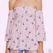 Free People Tops | Free People Lana Off The Shoulder Tunic Size M | Color: Pink | Size: M