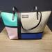 Kate Spade Bags | Kate Spade Multicolor Leather Colorblock Harmony Shopper Tote | Color: Blue/Pink | Size: Os