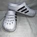 Adidas Shoes | Adidas Adilette Clog Unisex Men Size 9 / Women Size 9 White Black Shoes | Color: Black/White | Size: 8