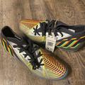 Adidas Shoes | Adidas Predator Edge.3 Fg Silver Soccer Cleats Hr1524 | Color: Gray | Size: 9.5
