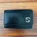 Gucci Accessories | Authentic Vintage Gucci Black Leather Key Case & Card Holder | Color: Black/Silver | Size: Os