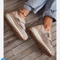 Free People Shoes | Free People Chapmin Double Take Sneakers Size/39 | Color: Tan | Size: 39
