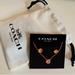 Coach Jewelry | Coach Rose Gold Open Circle Stud Earrings & Necklace Tea Set-New In Dustbag | Color: Gold/Pink | Size: Os