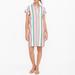 J. Crew Dresses | J. Crew Retro Colorful Multicolored Midi Size Xs Stripe Shirtdress Casual Linen | Color: Green/Pink | Size: Xs