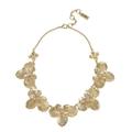 Jessica Simpson Jewelry | Jessica Simpson Gold Tone Statement Necklace | Color: Gold | Size: 16” + 3”