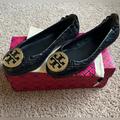 Tory Burch Shoes | Like New Tory Burch Chelsea 25mm Ballet Flat | Color: Gold/Red | Size: 6.5