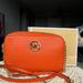 Michael Kors Bags | Michael Kors Fulton Mk Lg Ew Crossbody Bag Mandarin Leather Gold Logo 38s8cftc3l | Color: Orange | Size: Os