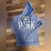 Pink Victoria's Secret Tops | Blue Victorias Secret Vs Pink Hoodie Sweatshirt Jacket Xs | Color: Blue | Size: Xs