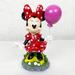 Disney Accents | Disney Minnie Mouse Resin Garden Statue Figure Pink Balloon Polka Dot Dress | Color: Pink/Red | Size: Os