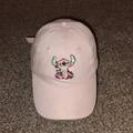 Disney Accessories | Disney Lilo And Stitch Adjustable Hat Peach Unisex New | Color: Cream/Pink | Size: Os