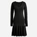 J. Crew Dresses | J.Crew Ruffle-Hem Sweater-Dress | Color: Black | Size: L