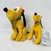 Disney Toys | Lot 2 Disney Pluto Dog Plush Toys | Color: Yellow | Size: Osb