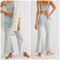 Free People Jeans | Free People Youthquake Faded Flare Cropped Denim Jeans Size 27 Inch Waist | Color: Blue | Size: 27