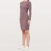 Lululemon Athletica Dresses | Lululemon Contour Nulu Dress- Purple | Color: Purple | Size: 4