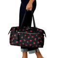 Kate Spade Bags | Kate Spade Chelsea Weekender - Rose Toss Print Gym Duffle Travel Bag Floral | Color: Black/Red | Size: Os