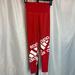 Adidas Pants & Jumpsuits | Adidas Red And White Ankle Length Leggings, Size Xs | Color: Red/White | Size: Xs