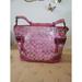Coach Bags | Coach Tie Dye Signature C Pink Series Shoulder Bag Metallic Silver Pink Tote | Color: Pink | Size: Os