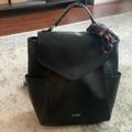Nine West Bags | Black Leather Mini Backpack | Color: Black | Size: Os