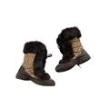Coach Shoes | Coach Jennie Rabbit Fur Lace Up Snow Boots, Size 7 | Color: Brown | Size: 7